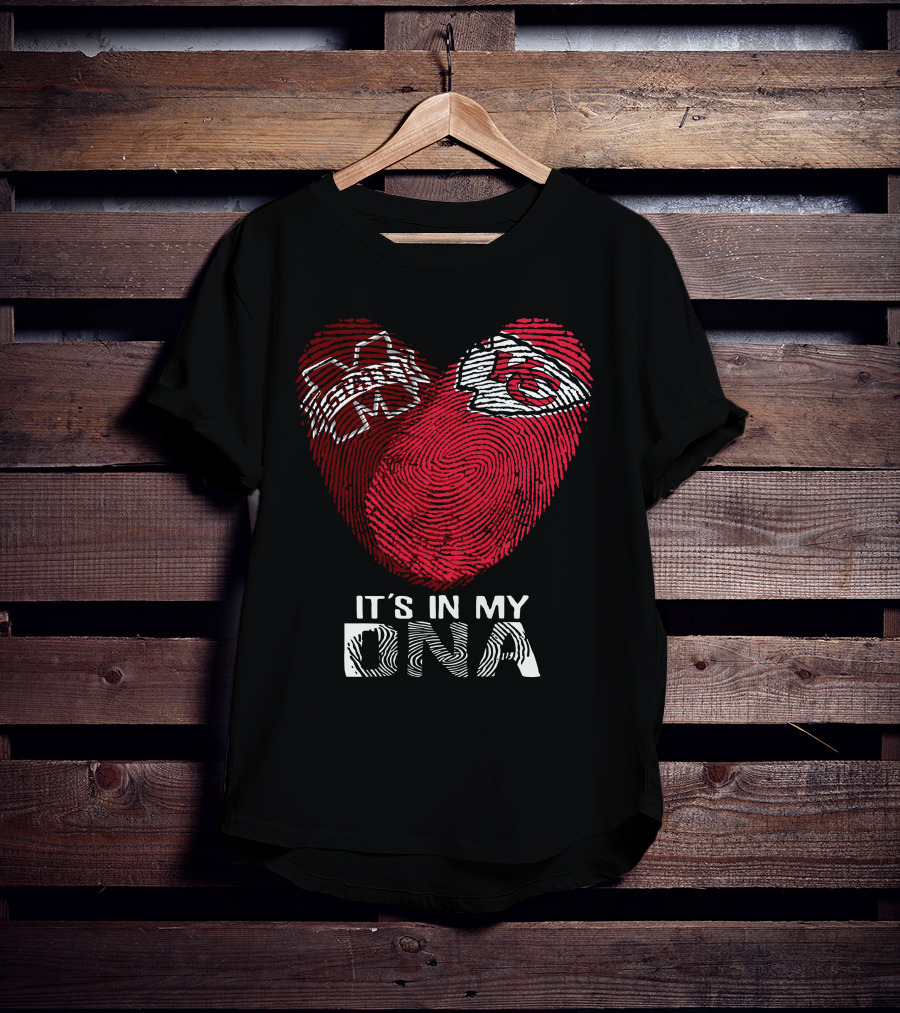 Mississippi State Bulldogs And Kansas City Chiefs It's In My Dna T-Shirt