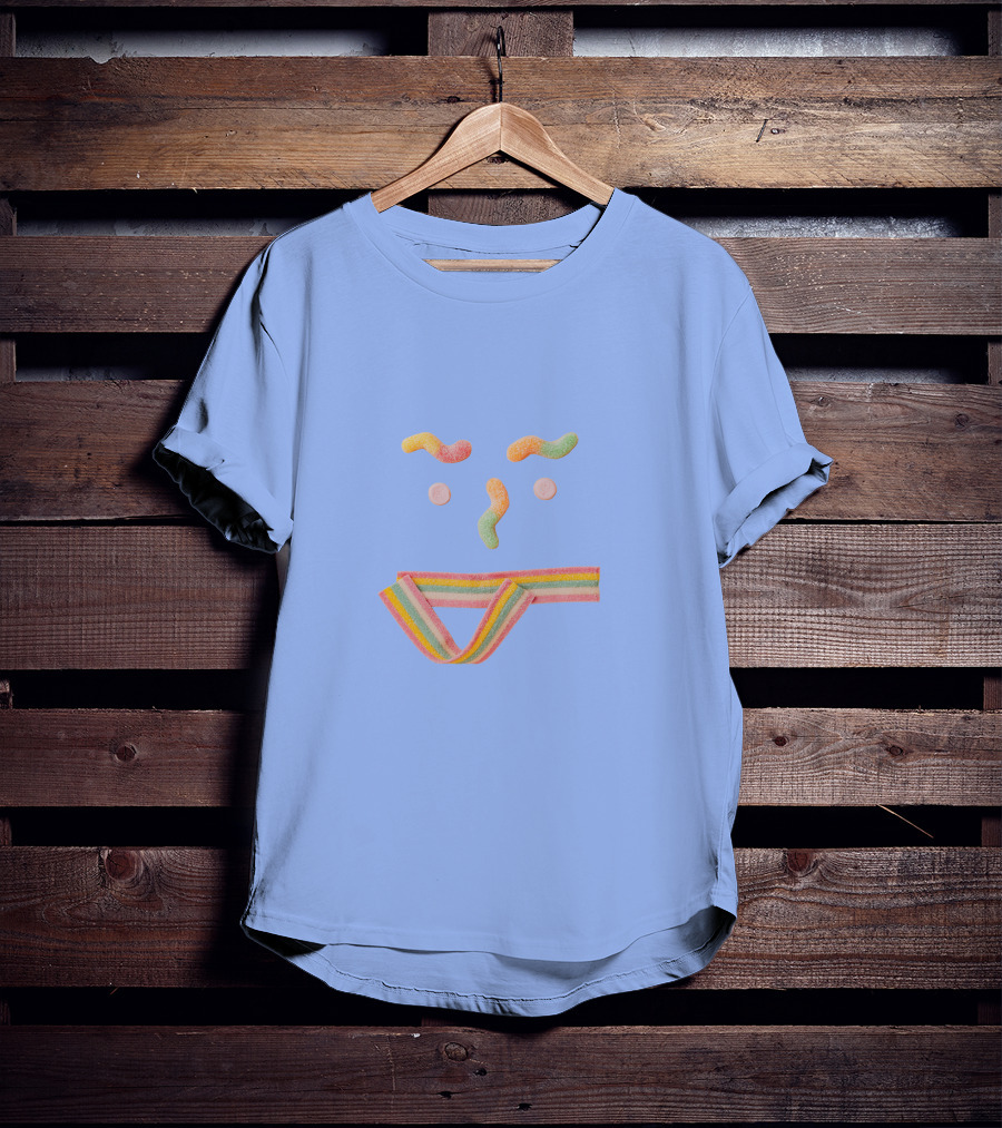 Sugar Smile Candy Face Rainbow T-Shirt