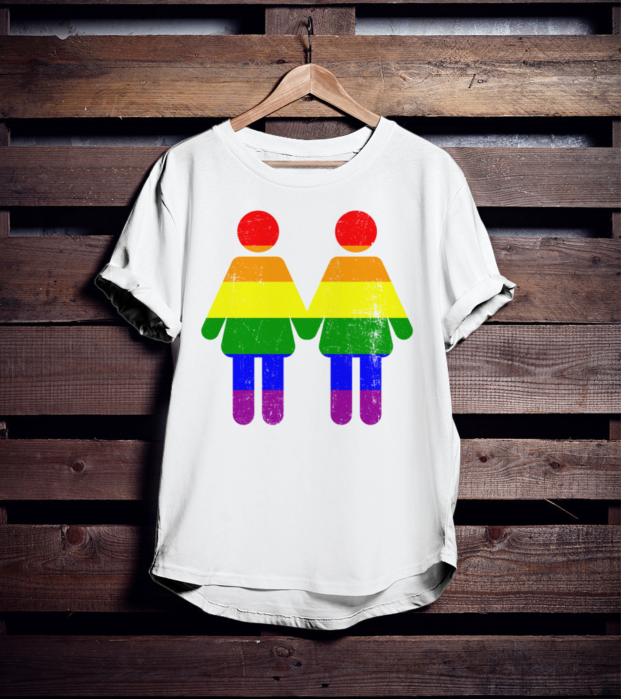Love Is Love No Matter Lesbian Pride Rainbow Couple T-Shirt