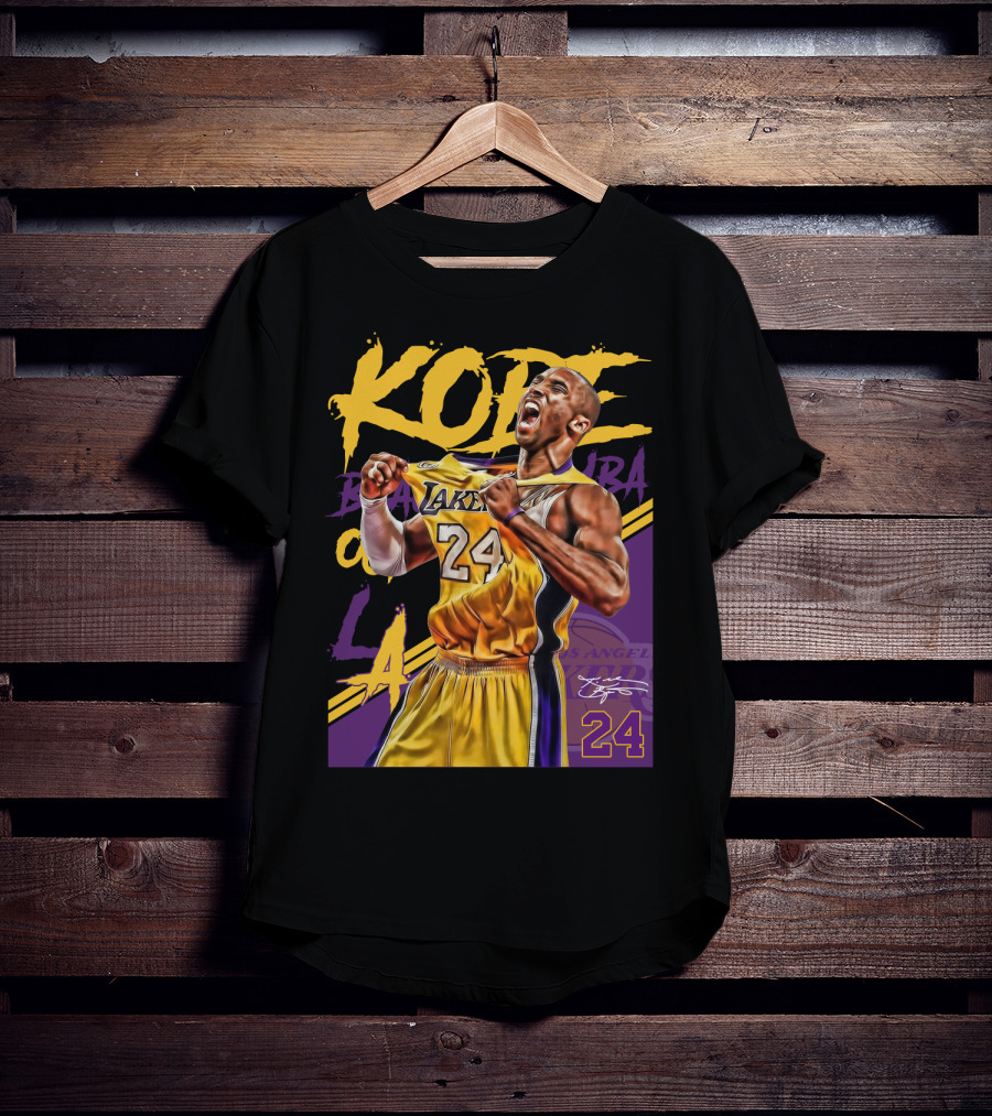 Kobe Bryant Black Mamba Los Angeles Lakers 24 T-Shirt