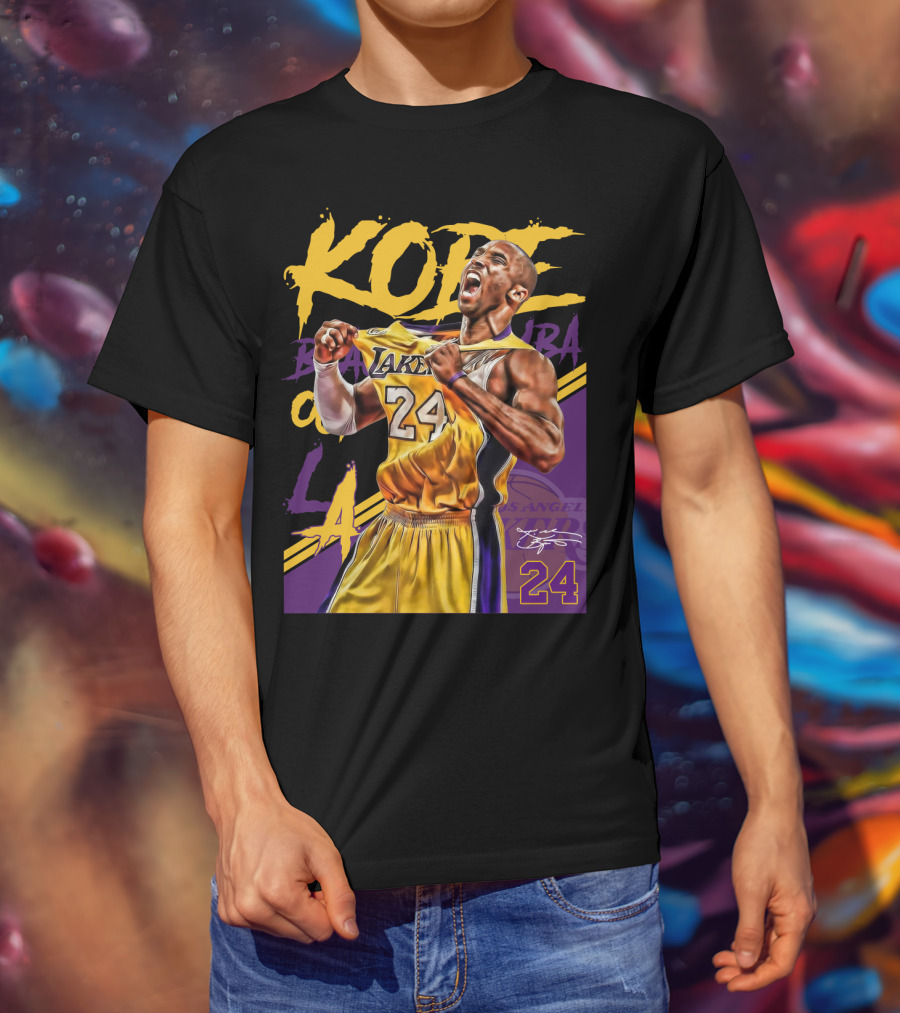 Kobe Bryant Black Mamba Los Angeles Lakers 24 T-Shirt