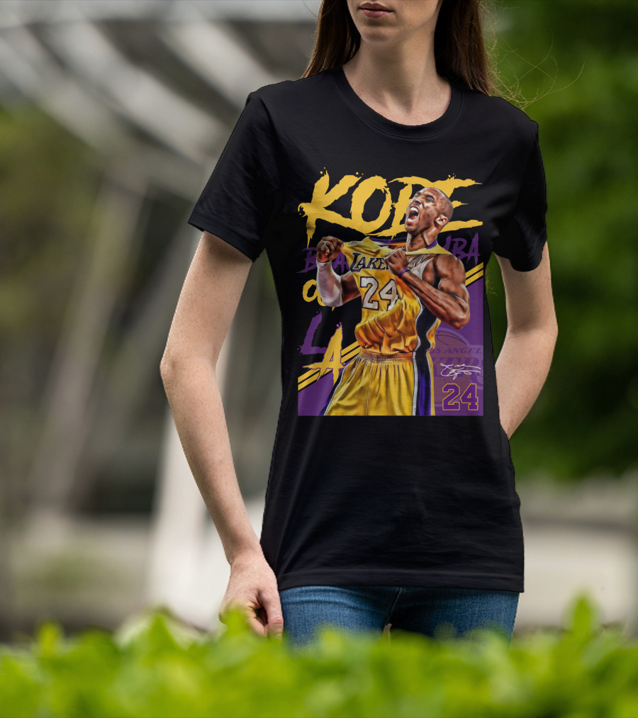 Kobe Bryant Black Mamba Los Angeles Lakers 24 T-Shirt
