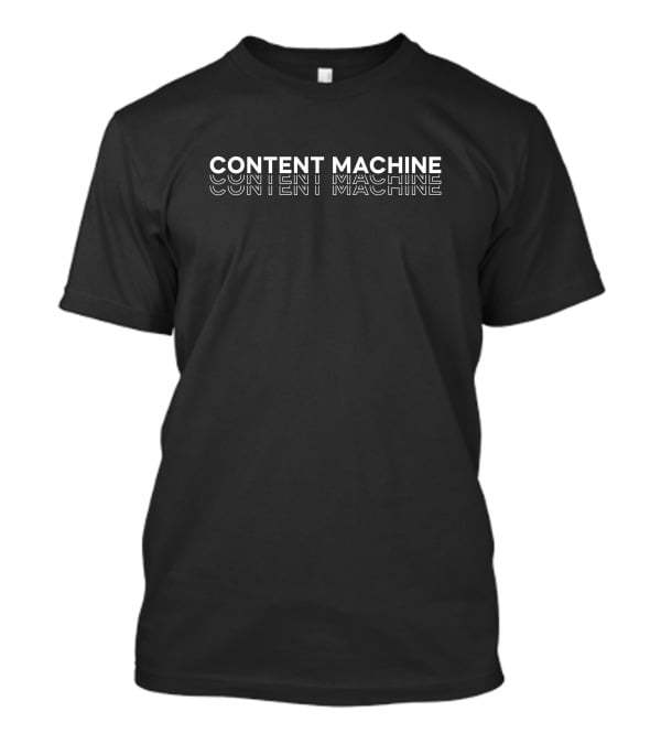 Yourfellowarab Content Machine Repeated Emphasis T-Shirt