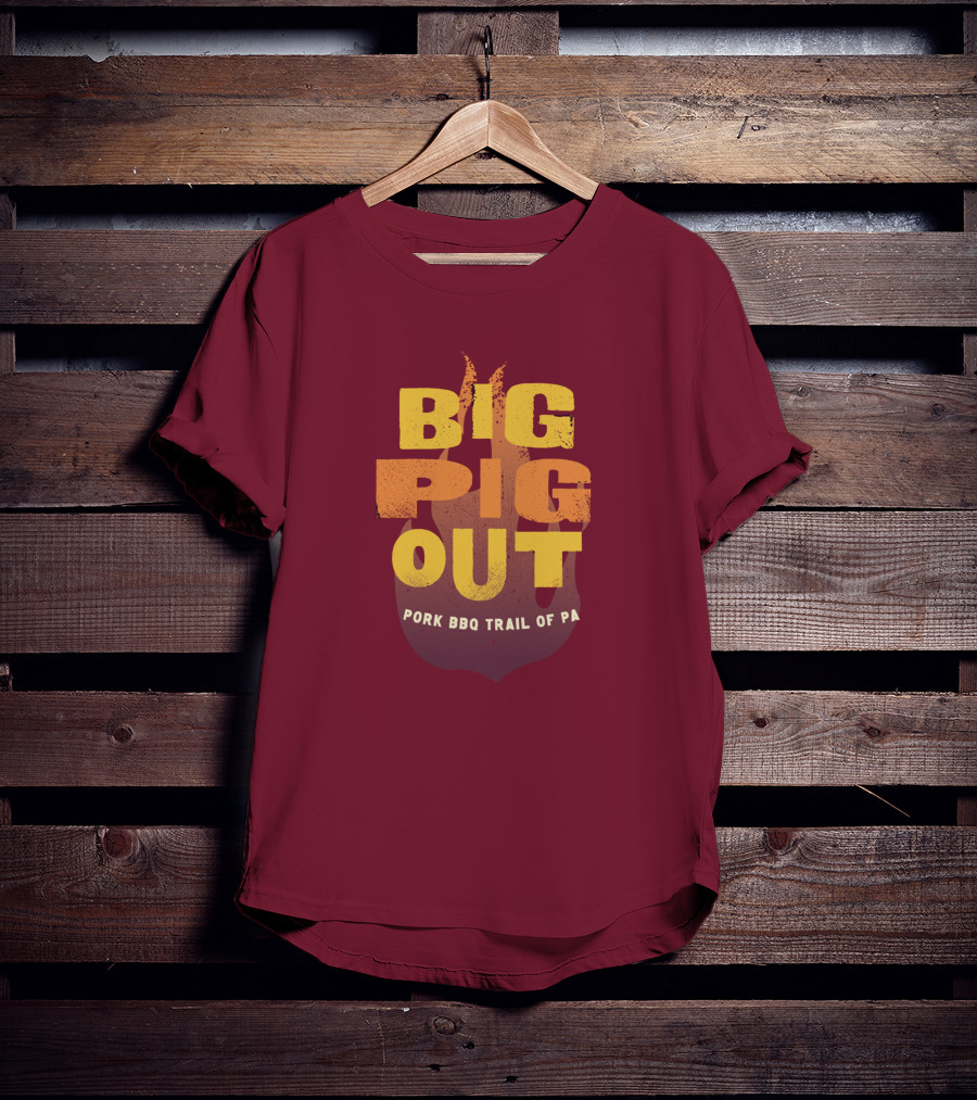 Big Pig Out Pork BBQ Trail Of PA T-Shirt