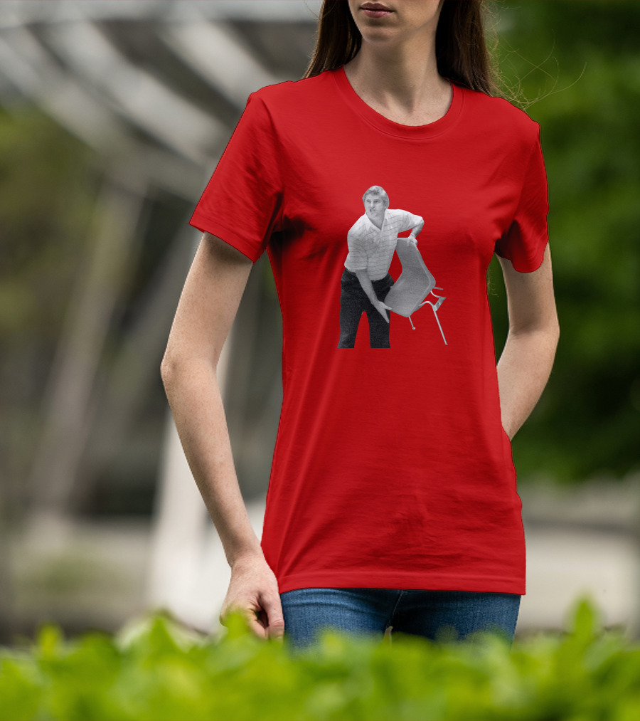 Bobby Knight Chair Throw AJ Moye Basketball Moment T-Shirt
