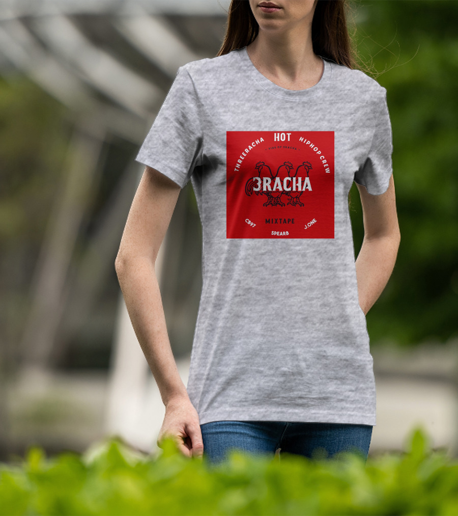 Three Racha Hot Hip Hop Crew Mixtape 3racha Vibe Of 3racha CB97 Spearb J.One T-Shirt