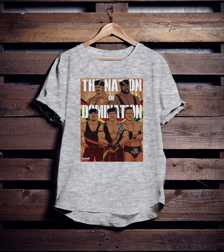 The Nation Of Domination The Rock Nolanium Art Drawing T-Shirt