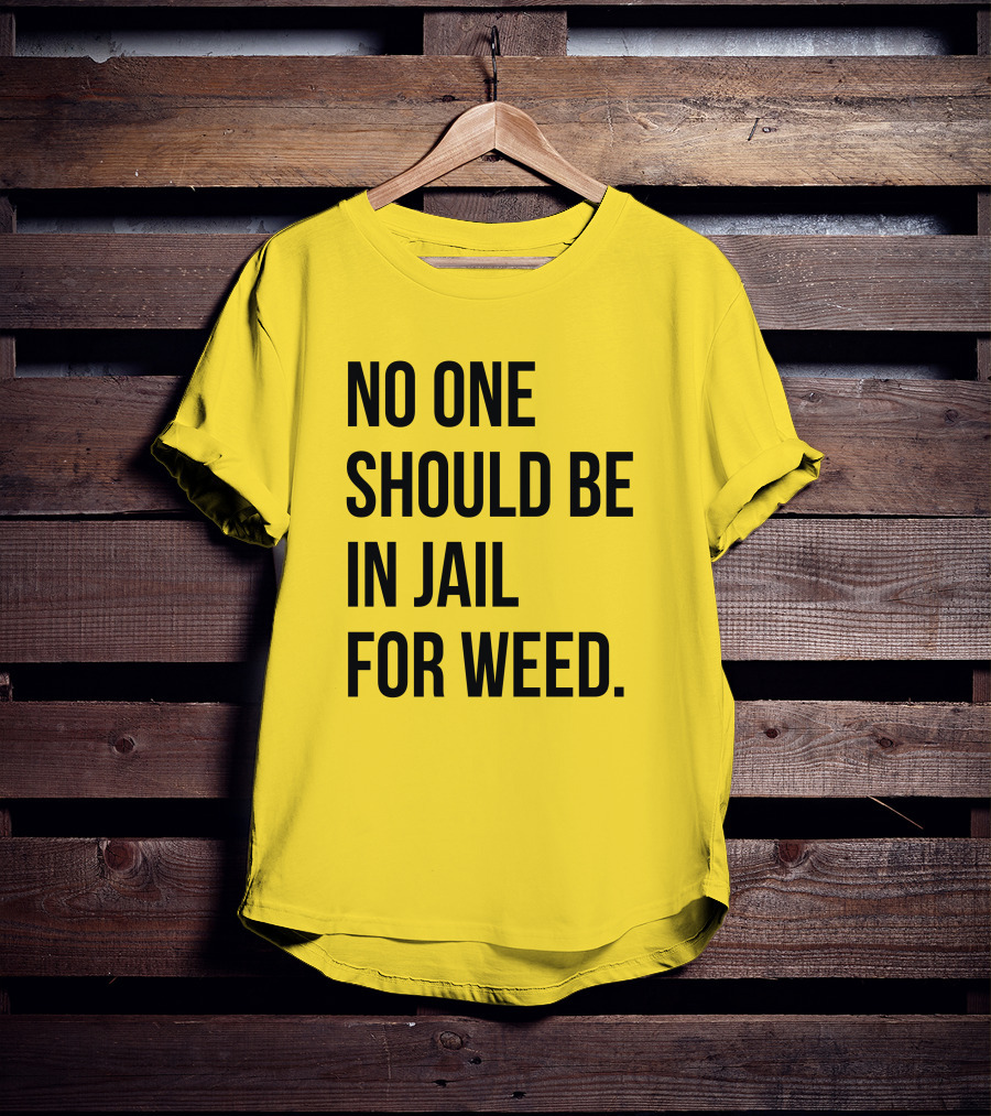 No One Should Be In Jail For Weed Gisele Barreto Fetterman We Go High Shop T-Shirt