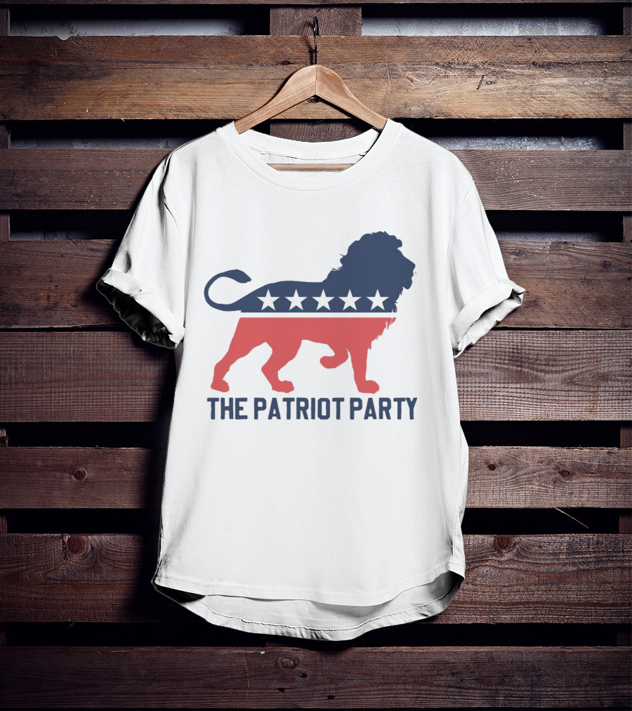 The Patriot Party Lion With Stars T-Shirt