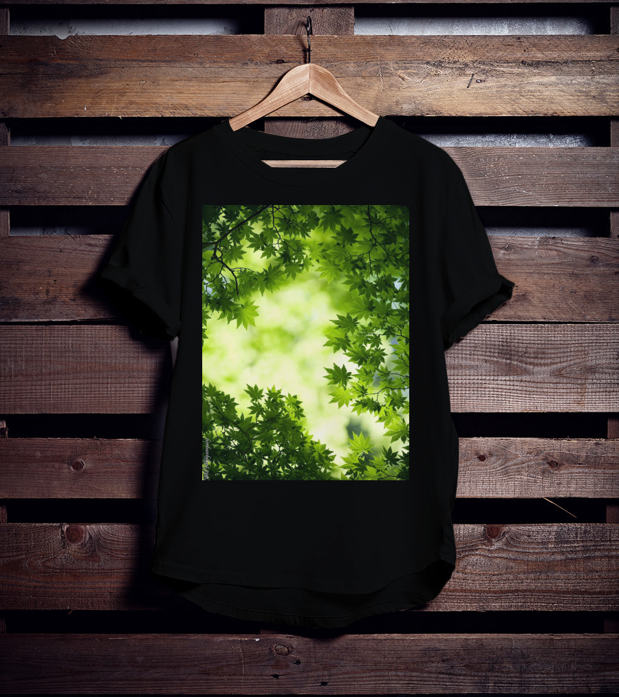 Short Lush Green Canopy Leaves T-Shirt