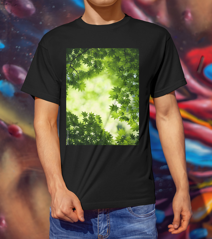 Short Lush Green Canopy Leaves T-Shirt