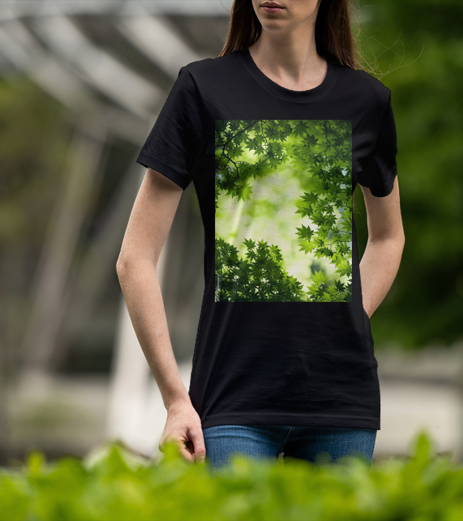 Short Lush Green Canopy Leaves T-Shirt