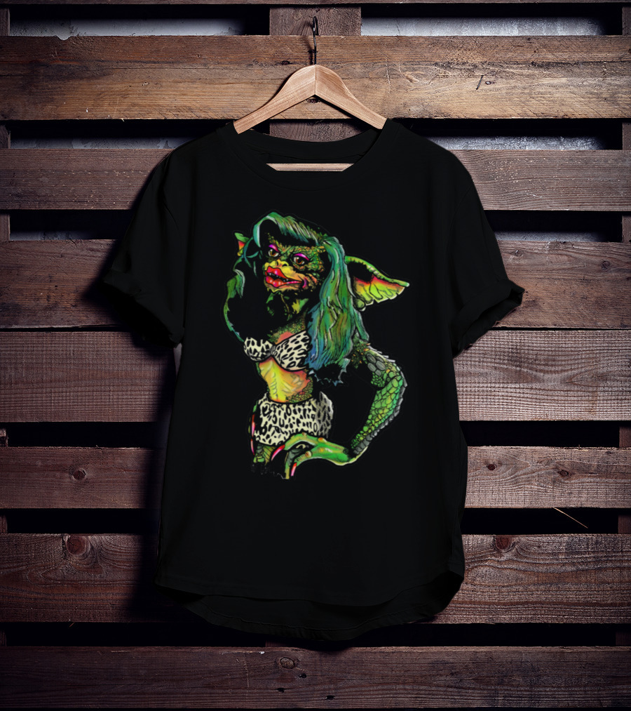 Gremlins Greta Gremlin Leopard Print Fashion T-Shirt