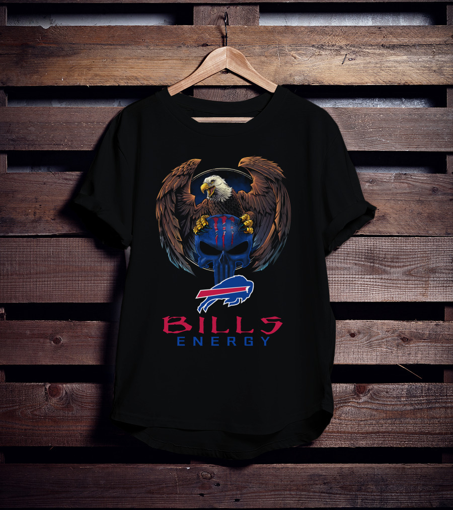 Bills Energy Buffalo Bills Eagle Skull T-Shirt