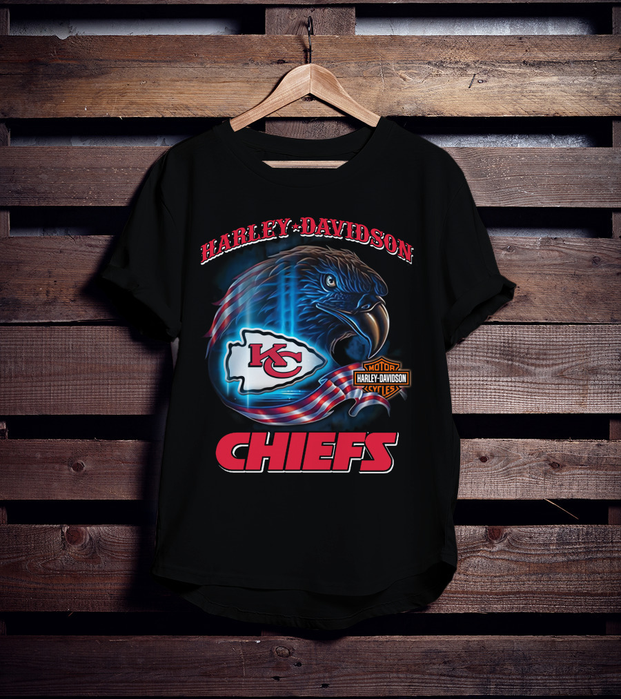 Harley Davidson Kansas City Chiefs Eagle T-Shirt