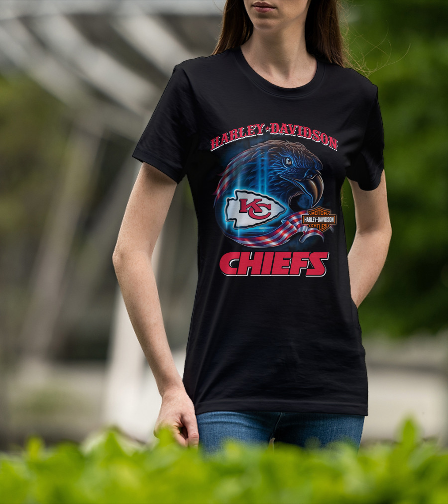 Harley Davidson Kansas City Chiefs Eagle T-Shirt