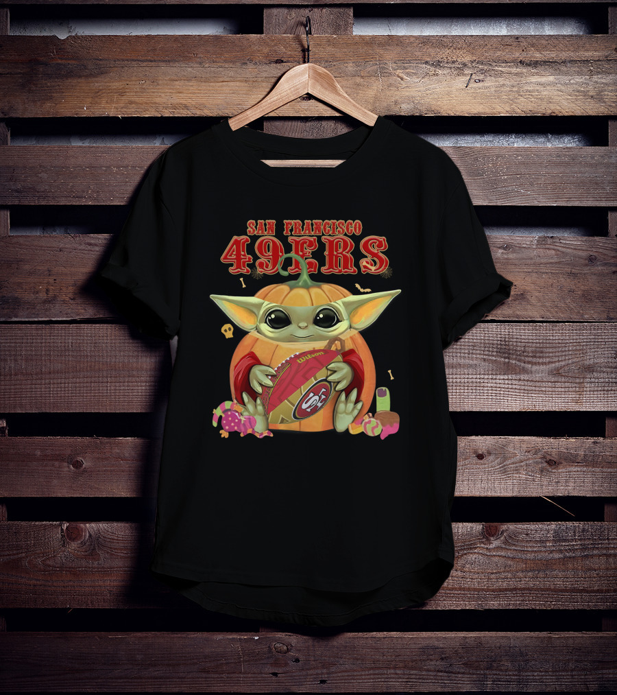 San Francisco 49ers Football Yoda Halloween T-Shirt