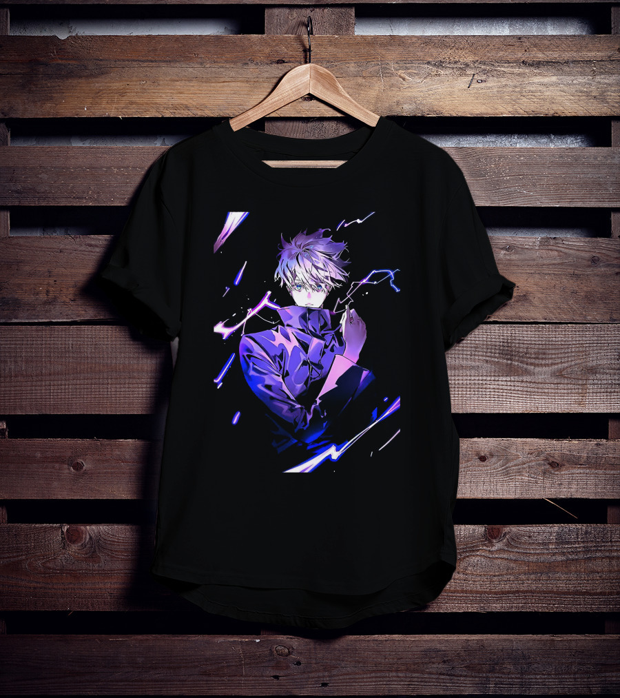 Gojo Satoru Jujutsu Kaisen Anime Purple Aura T-Shirt