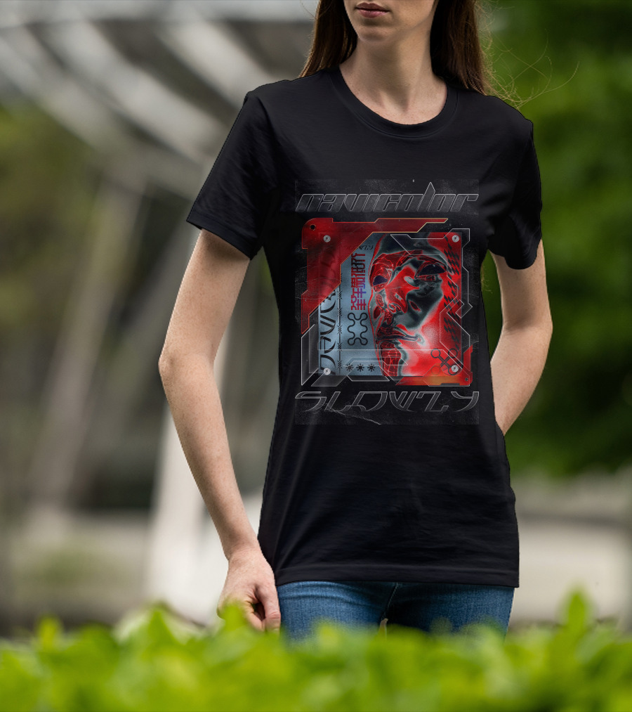 Navycolor Slowly Red Mask T-Shirt