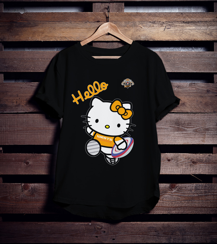 Wests Tigers Hello Kitty Rugby T-Shirt