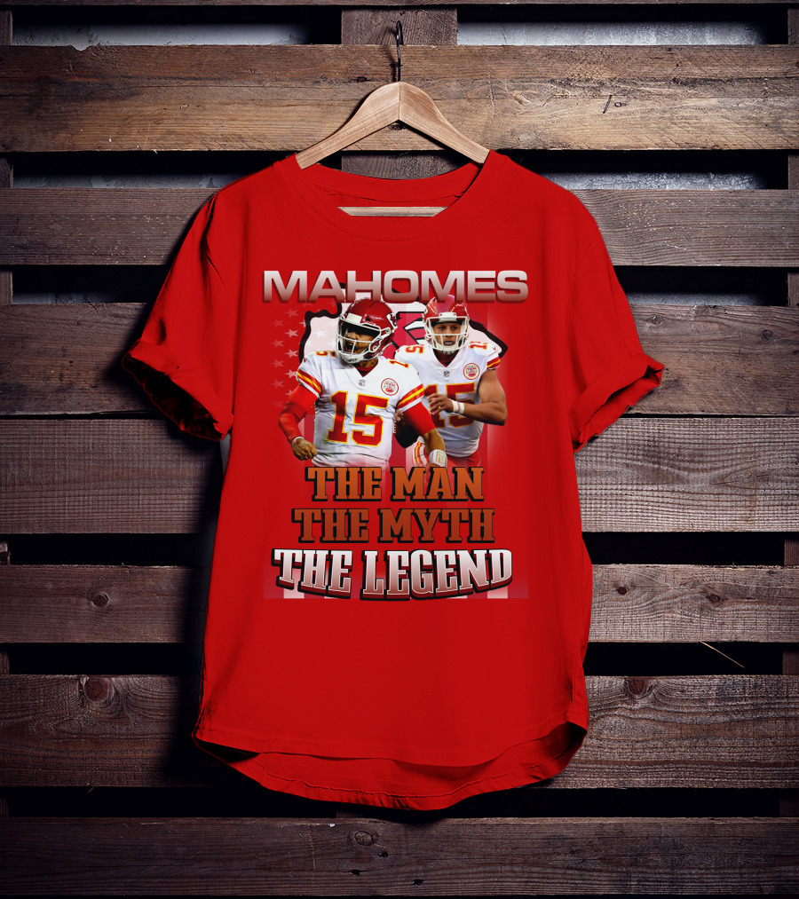 MAHOMES THE MAN THE MYTH THE LEGEND NFL Kansas City Chiefs P504HN6130 T-Shirt