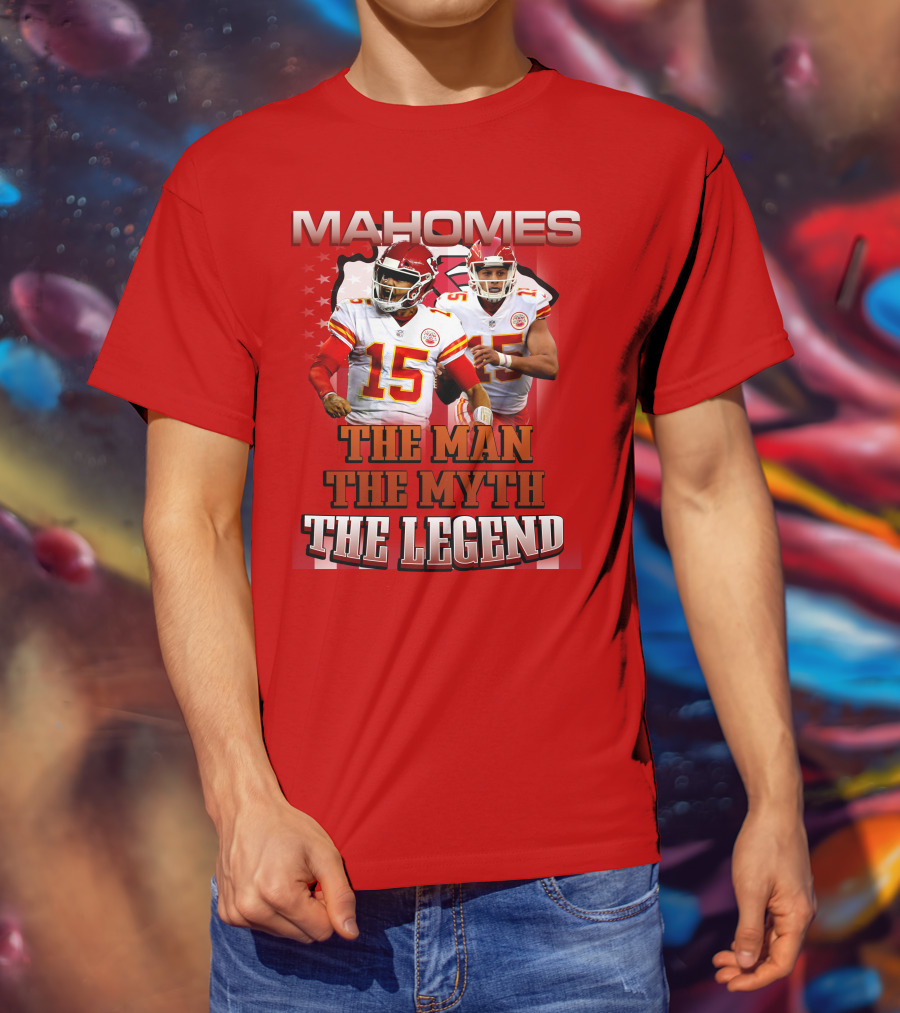 MAHOMES THE MAN THE MYTH THE LEGEND NFL Kansas City Chiefs P504HN6130 T-Shirt