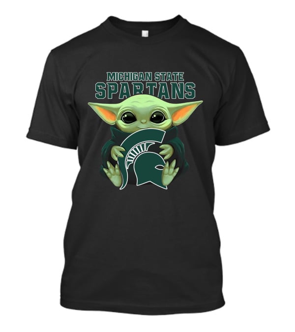 Michigan State Spartans Baby Yoda Holding Spartan T-Shirt