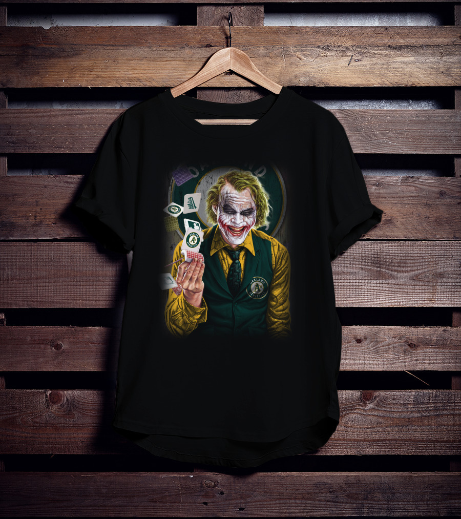 Oakland Athletics Joker Playing Cards T-Shirt