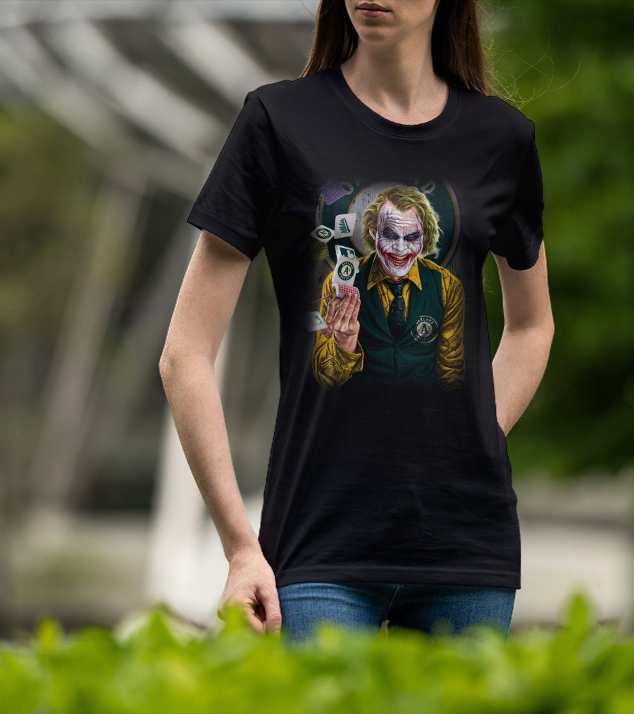 Oakland Athletics Joker Playing Cards T-Shirt