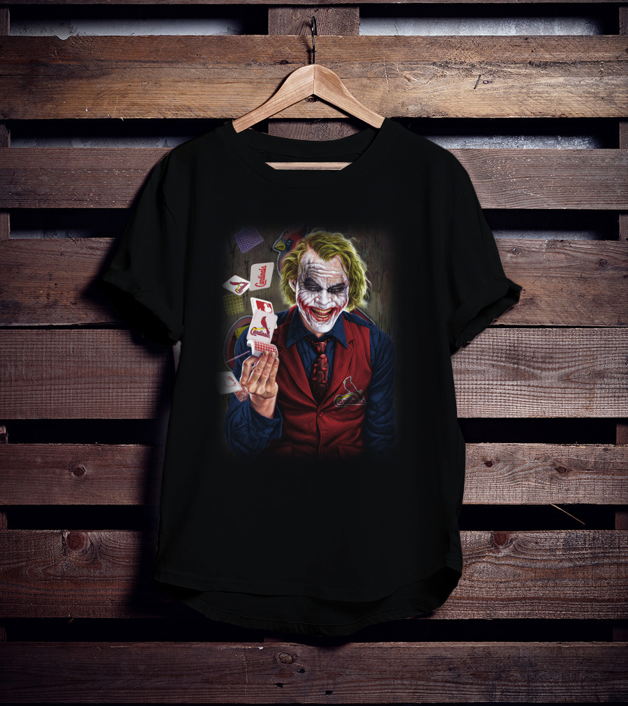 St Louis Cardinals Joker Playing Cards T-Shirt