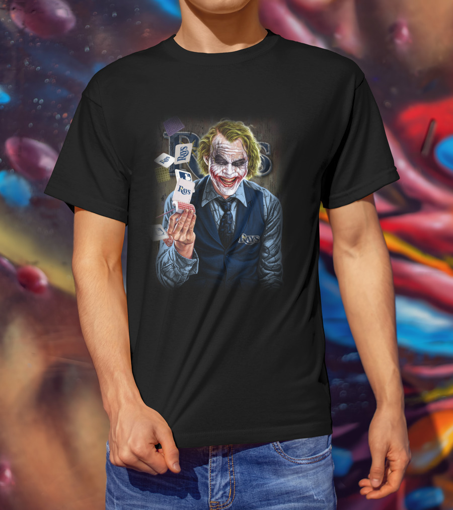 Tampa Bay Rays Joker Playing Cards MLB Mashup T-Shirt