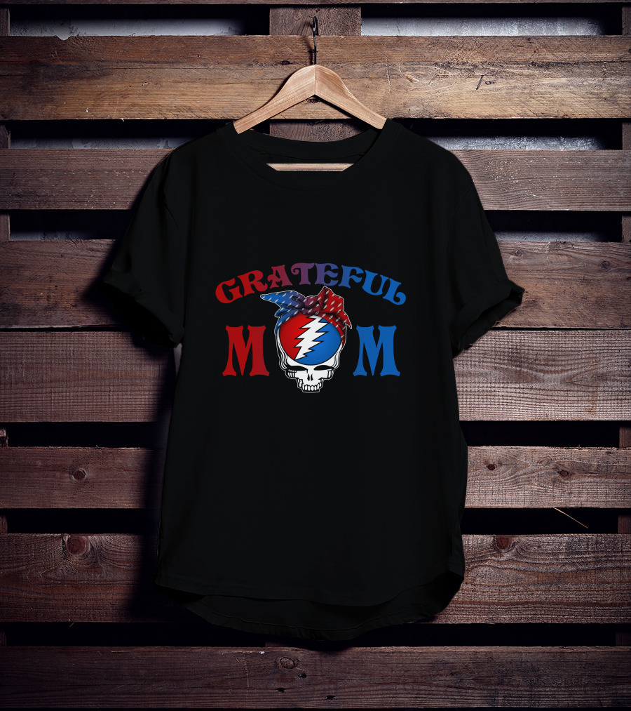 Grateful Dead Steal Your Face Skull Grateful Mom T-Shirt