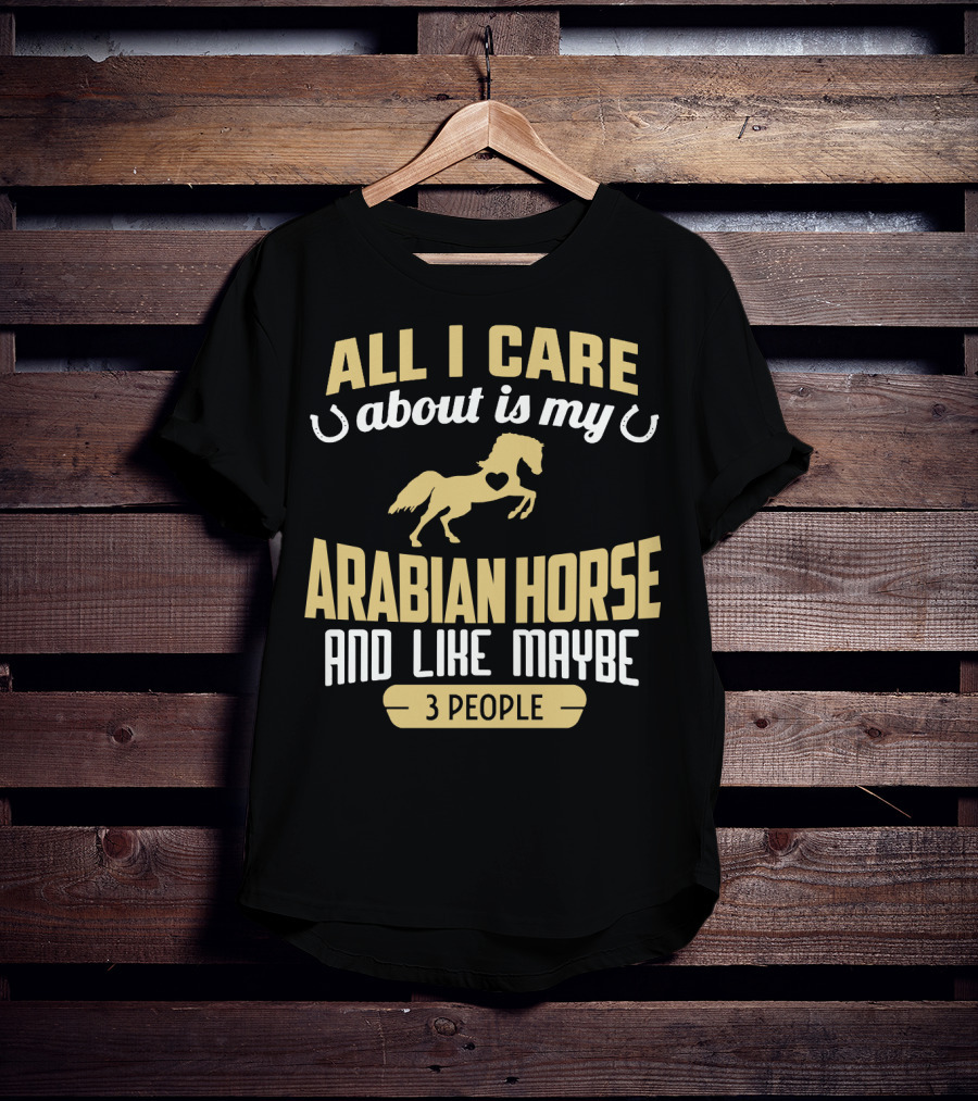 All I Care About Is My Arabian Horse And Like Maybe 3 People T-Shirt