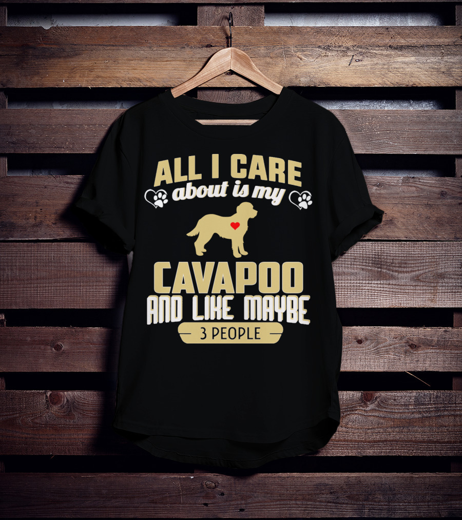 All I Care About Is My Cavapoo And Like Maybe 3 People T-Shirt