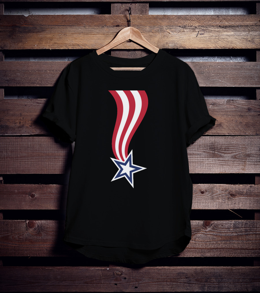 All American Flag Ribbon Star T-Shirt