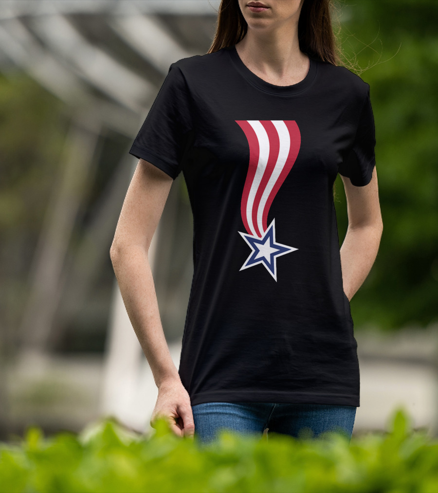 All American Flag Ribbon Star T-Shirt