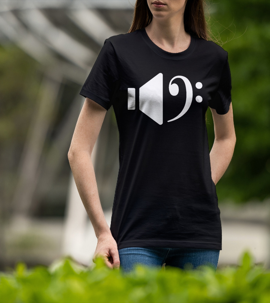 Bass Speaker Clef Symbol Combination T-Shirt