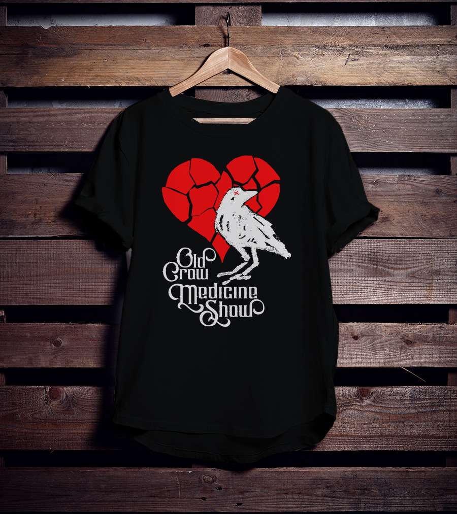 Old Crow Medicine Show Broken Heart Crow T-Shirt