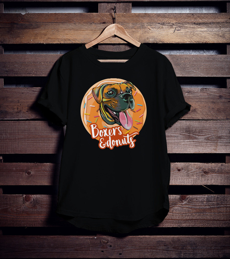 Boxers And Donuts Sprinkled Happiness T-Shirt