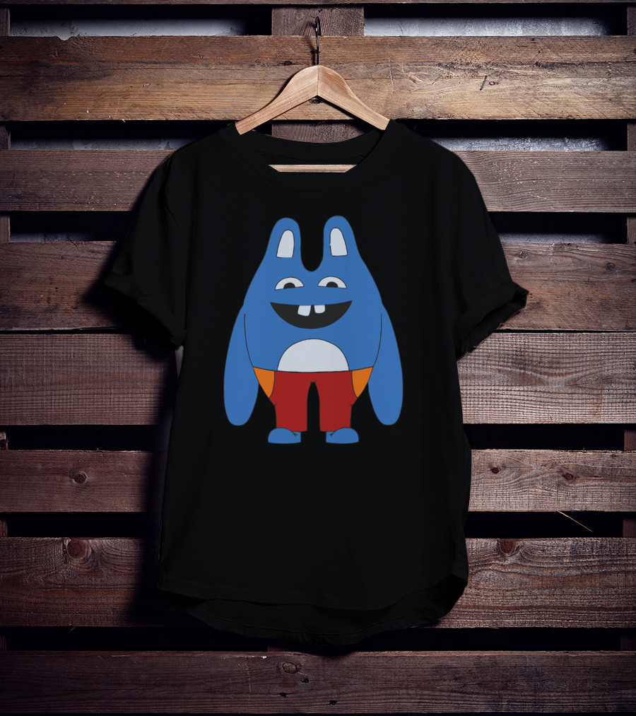 Broad City Blue Cartoon Character In Red Shorts T-Shirt