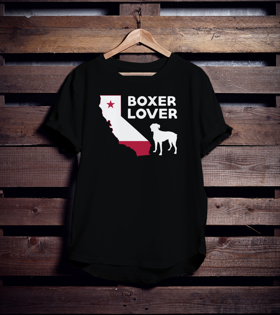 California Boxer Dog Enthusiast T-Shirt