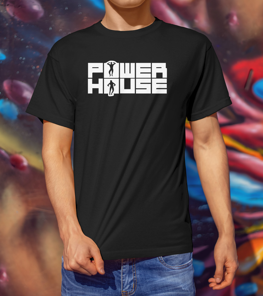 Power House Bodybuilding Silhouette Fitness Lifestyle T-Shirt