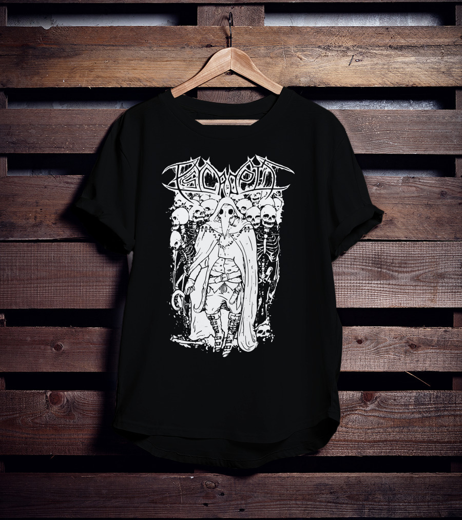 Psycroptic Plague Doctor With Skeleton Army T-Shirt