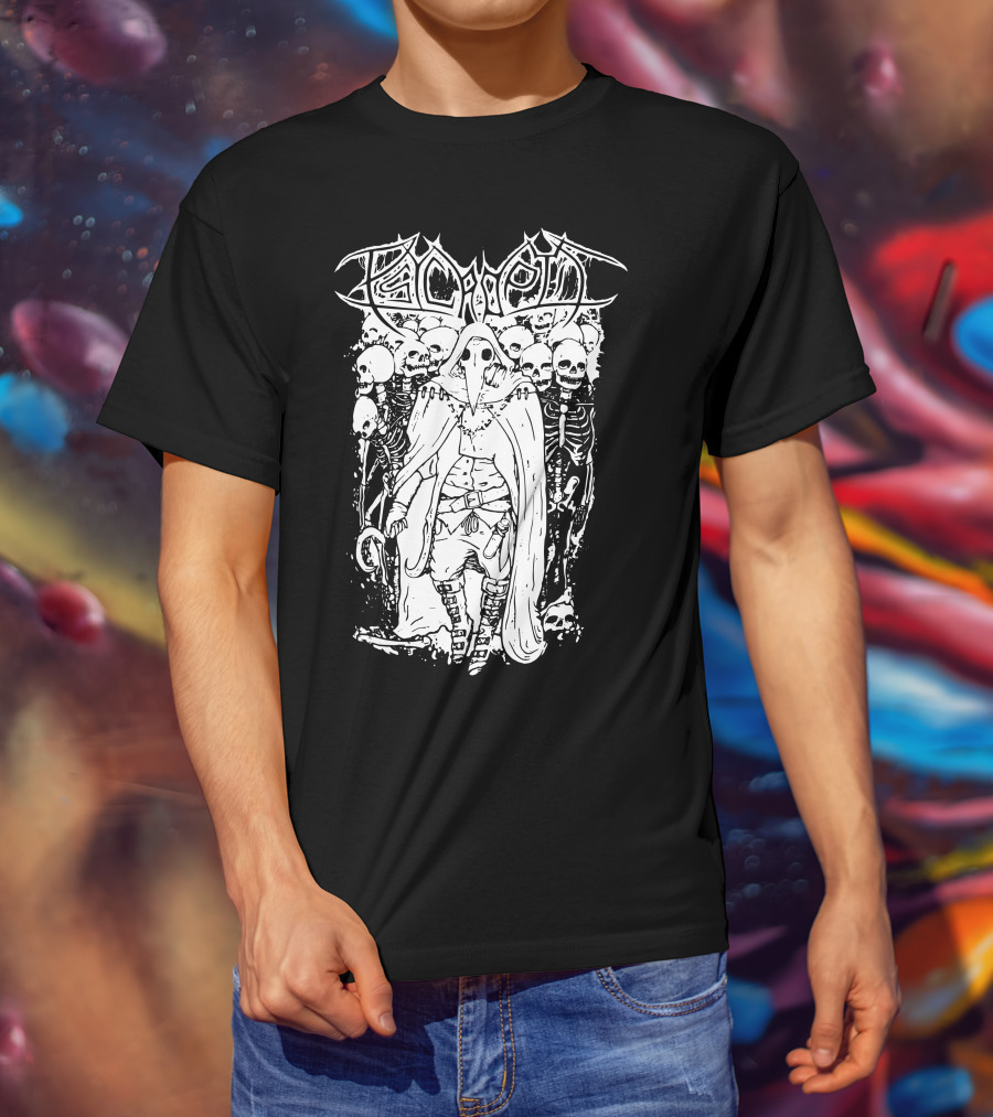 Psycroptic Plague Doctor With Skeleton Army T-Shirt