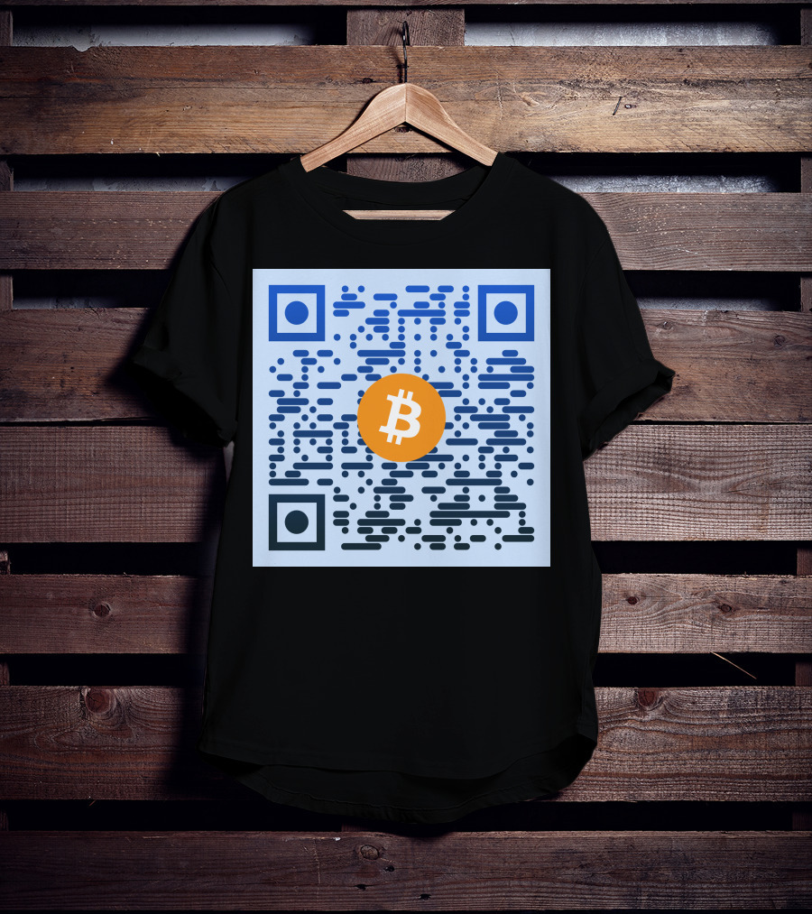 QR Code Bitcoin T-Shirt
