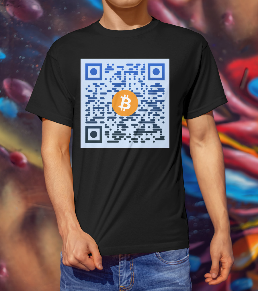 QR Code Bitcoin T-Shirt