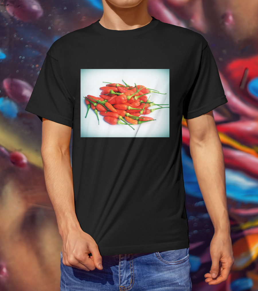 Red Chilli Peppers Abundance Hot And Spicy T-Shirt