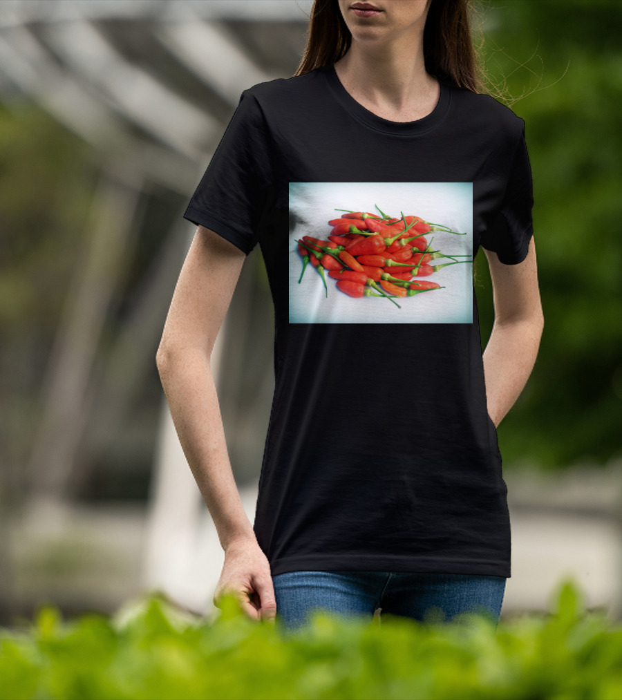 Red Chilli Peppers Abundance Hot And Spicy T-Shirt