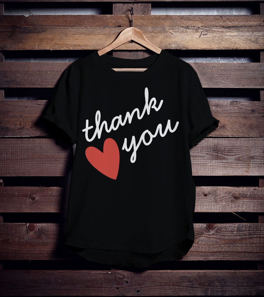 Thank You Red Heart T-Shirt