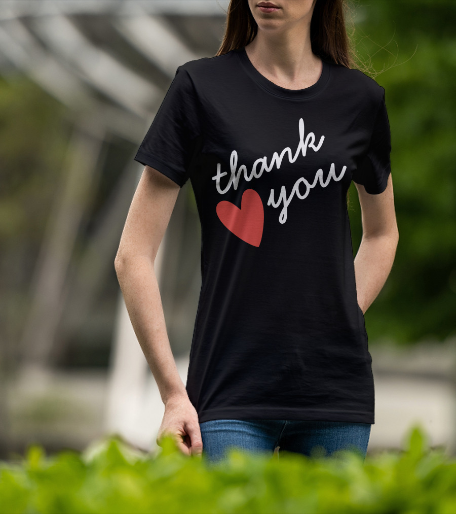 Thank You Red Heart T-Shirt